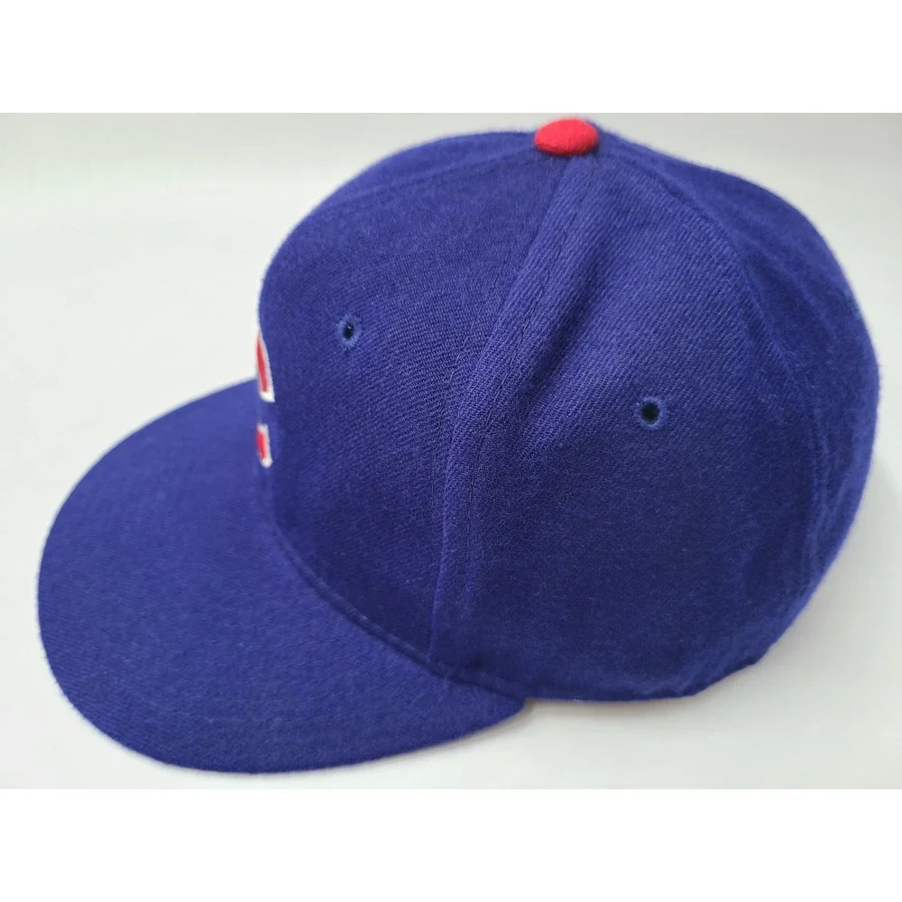 Vintage Chicago Cubs New Era 59Fifty Pro Model Fitted 7 1/8 Hat Cap Wool Men MLB